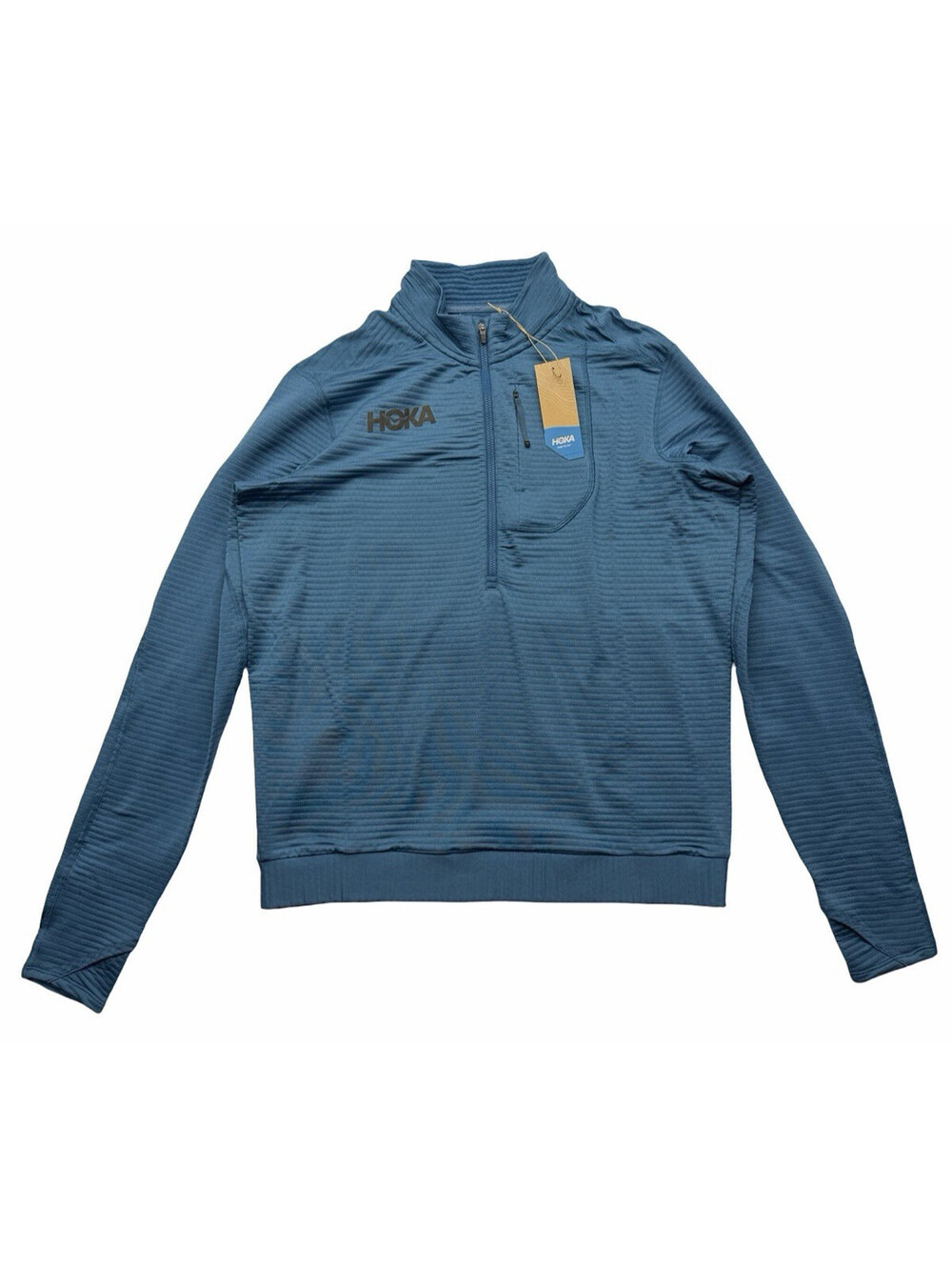 HOKA Men's 1/2 Half Zip Pullover Sweatshirt Blue Size S